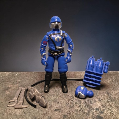 #ad #ad Blue Battlefield Techno Viper Black Major G.I. Joe GI Joe Action Figure 2025 $26.99