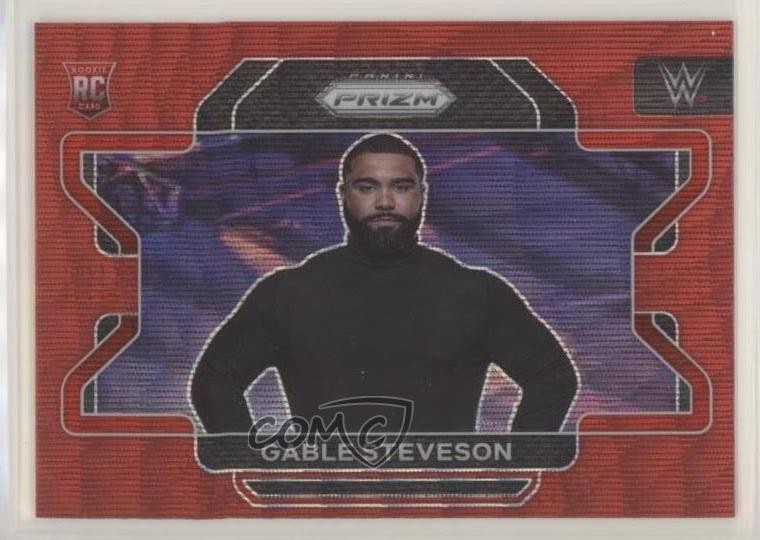 2022 Panini Prizm WWE Ruby Wave Prizm Gable Steveson #23 0ey4