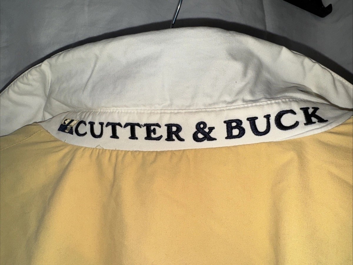 Cutter & Buck イエロー ジャケット Cutter And Buck Men's Size XL Yellow Full Zipper Bomber