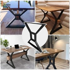28" DIY Heavy Duty Metal Table Legs Set of 2 Black for Office Dining Desk