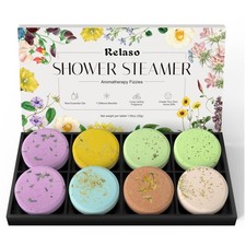 Relaso Shower Steamers Aromatherapy 8 Pack, 1 Count Pack of 8 , Multicolor