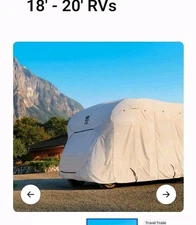 Classic Accessories Over Drive PermaPro Travel Trailer Cover, 18" - 20" RVs $599