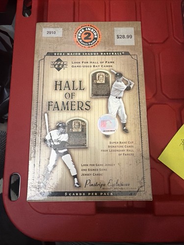 Retail Box — 2001 Upper Deck Hall of Famers baseball card
