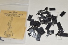 HO scale vintage Varney plastic horn hook couplers draft gear box lot set