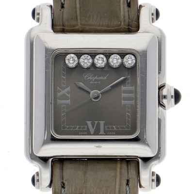 Chopard 27/8892-23 Happy Sport khaki Dial Quartz Stainless Steel Leather