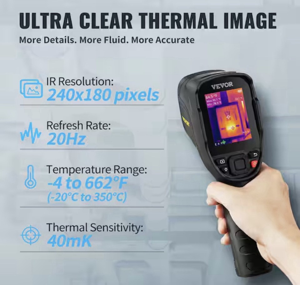 Thermal Imaging Camera 240x180 IR Resolution 43200 Pixel Infrared ...