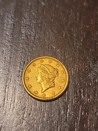 1853 ONE DOLLAR GOLD COIN LIBERTY HEAD