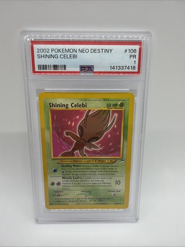 Shining Celebi (Unlimited) graded PSA 1 for sale on eBay