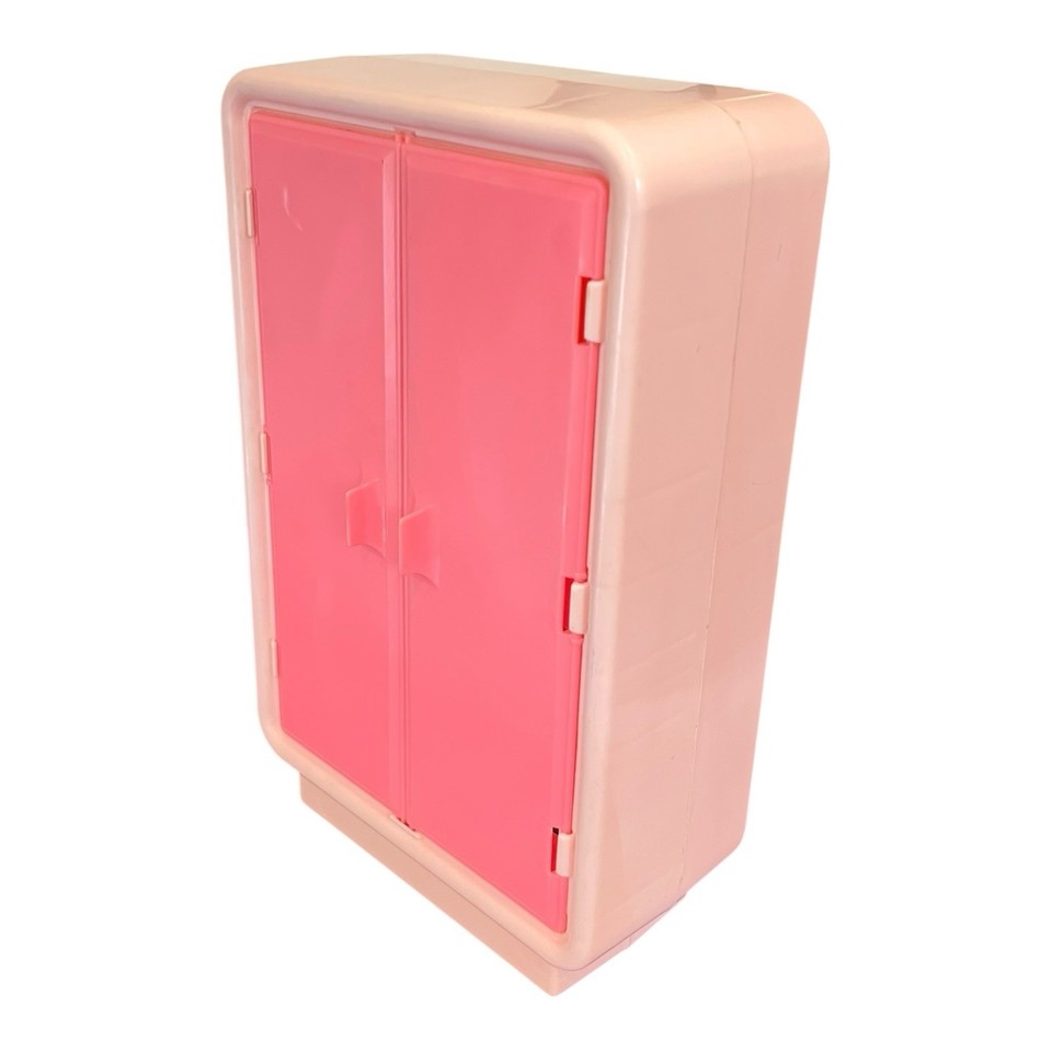 Mallette Dressing Barbie Mattel Vintage - Transportable, Armoire à Vêtements Pour Poupée