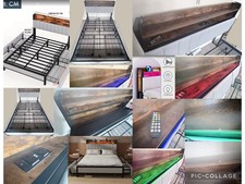 Double Bed With Hidden Storage In Headboard & 4 Under Bed Drawers, Sockets & LED