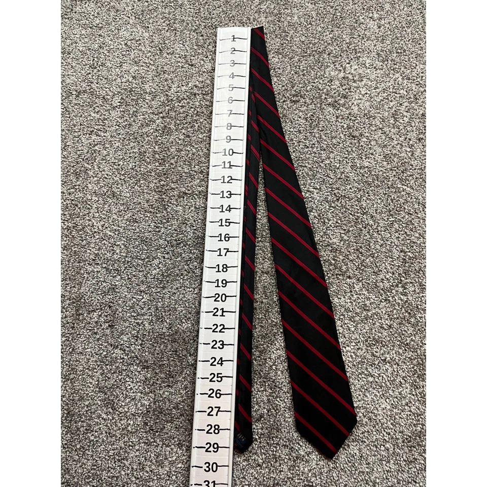 Галстук Brooks Brothers шелковый красный в полоску мужской классический официальный деловой аксессуар - Изображение 3 из 4