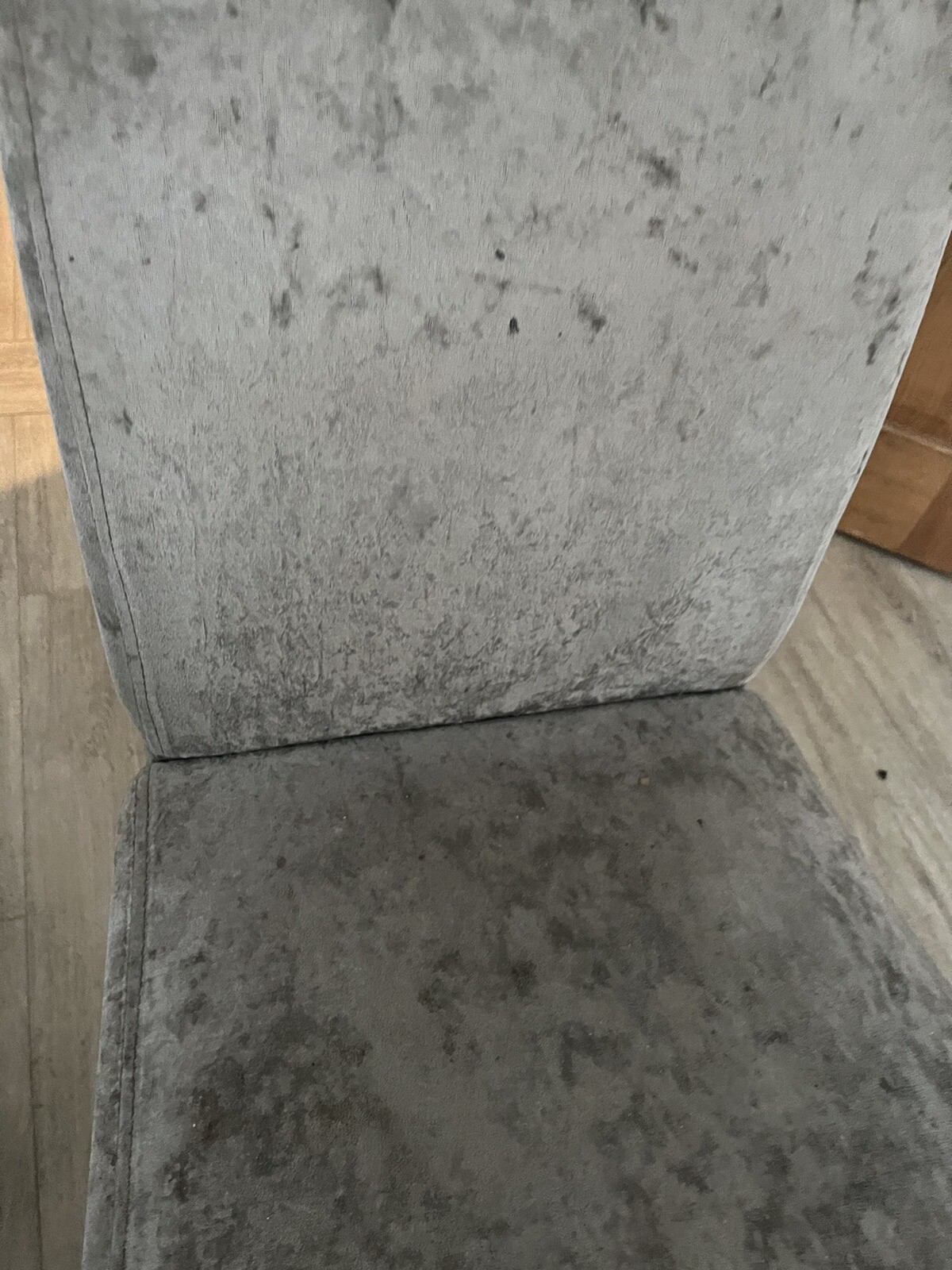 6 grey velvet dining chairs eBay