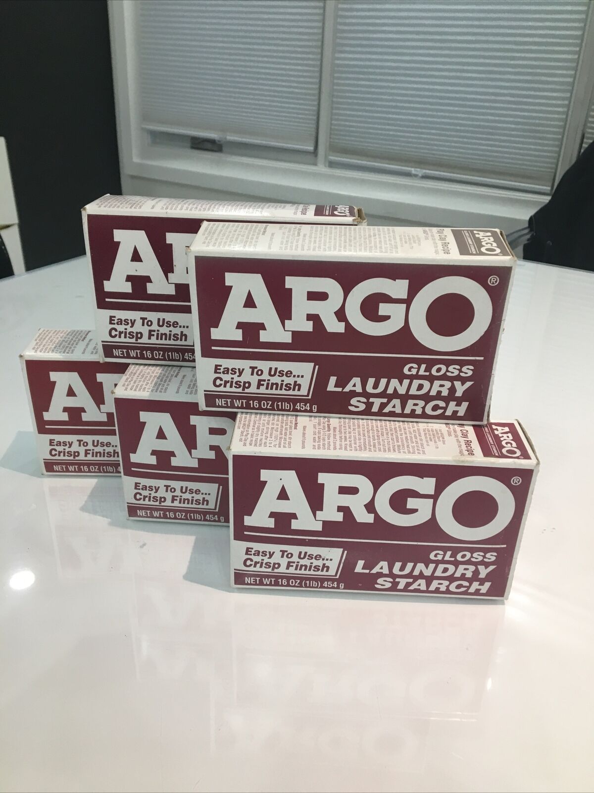 Argo Gloss Laundry Starch 1lb Boxes (5 Count) Multi Purpose Expired eBay