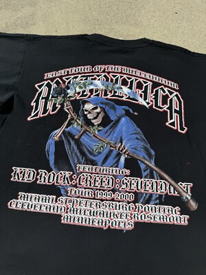 Vintage 90s Metallica The Last Tour Of The Millennium Grim Reaper 
