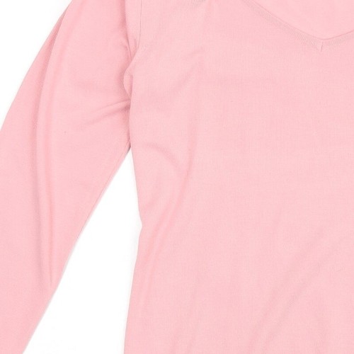 NEXT Womens Orange Square Neck Acrylic Blend Jumper Size 18 - Picture 11 of 12