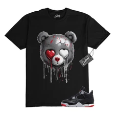 4 Bred Reimagined Black Cement Grey Varsity Red Summit White T Shirt Match SLB