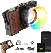 COLBOR W100R RGB 100W LED Studio Light COB Continuous Output Lighting 2700-6500K