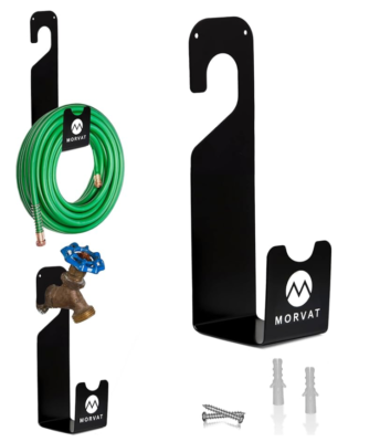 #ad #ad 2 Pack Morvat 150FT Premium Heavy Duty Rust Resistant Metal Hose Hanger $15.99