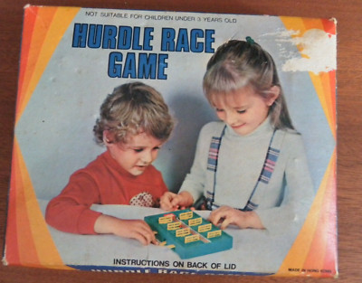 Vintage Plastik Hürde Flip Ball Bagatelle Spiel komplett 70er Jahre. ''