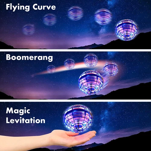 Neu Hover Ball Fliegender Ball LED Spinner Ball Flying Orb Kinder Spielzeug Gift - Bild 7 von 17