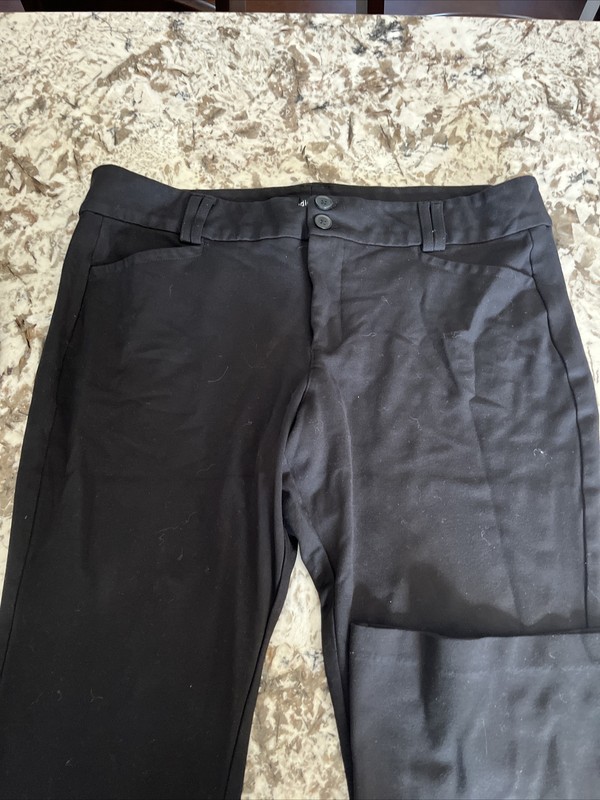 Studio by Torrid Women's Black Grey Boot Cut Dress Pants 20s Damaged