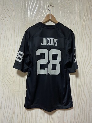 LAS VEGAS RAIDERS FOOTBALL SHIRT JERSEY NIKE 472806-010 sz M #28