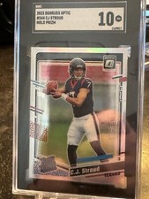 CJ Stroud 2023 Panini Donruss Optic #244 Silver Holo Prizm Rookie RC - SGC 10