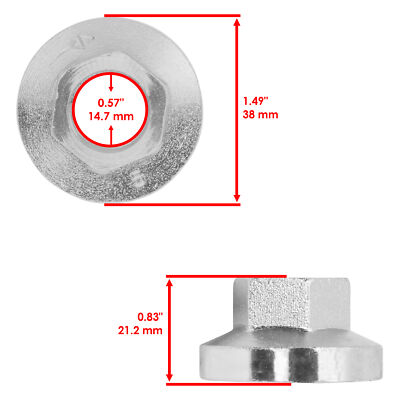 Spindle Pulley Nuts For John Deere X754 X758 Z425 Z435 Z445 Z465