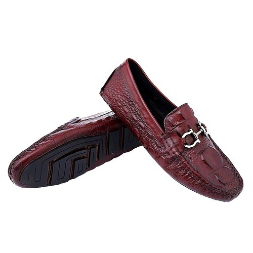 Russell Moccasin Leather Shoes Knockabout 8D Men's White Sole USA