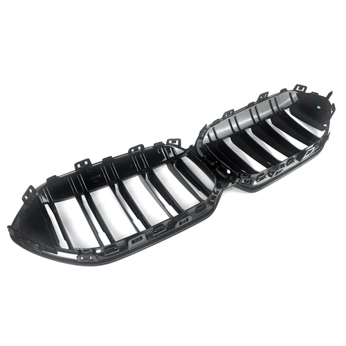 Parachoques delantero de doble listón rejilla para BMW Serie 2 F44 2020-2022 negro brillante - Imagen 13 de 13
