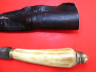BONE HANDLE INDIAN RESERVATION KNIFE SHEATH OLD ANTIQUE NATIVE AMERICAN ORIGINAL — photo 9
