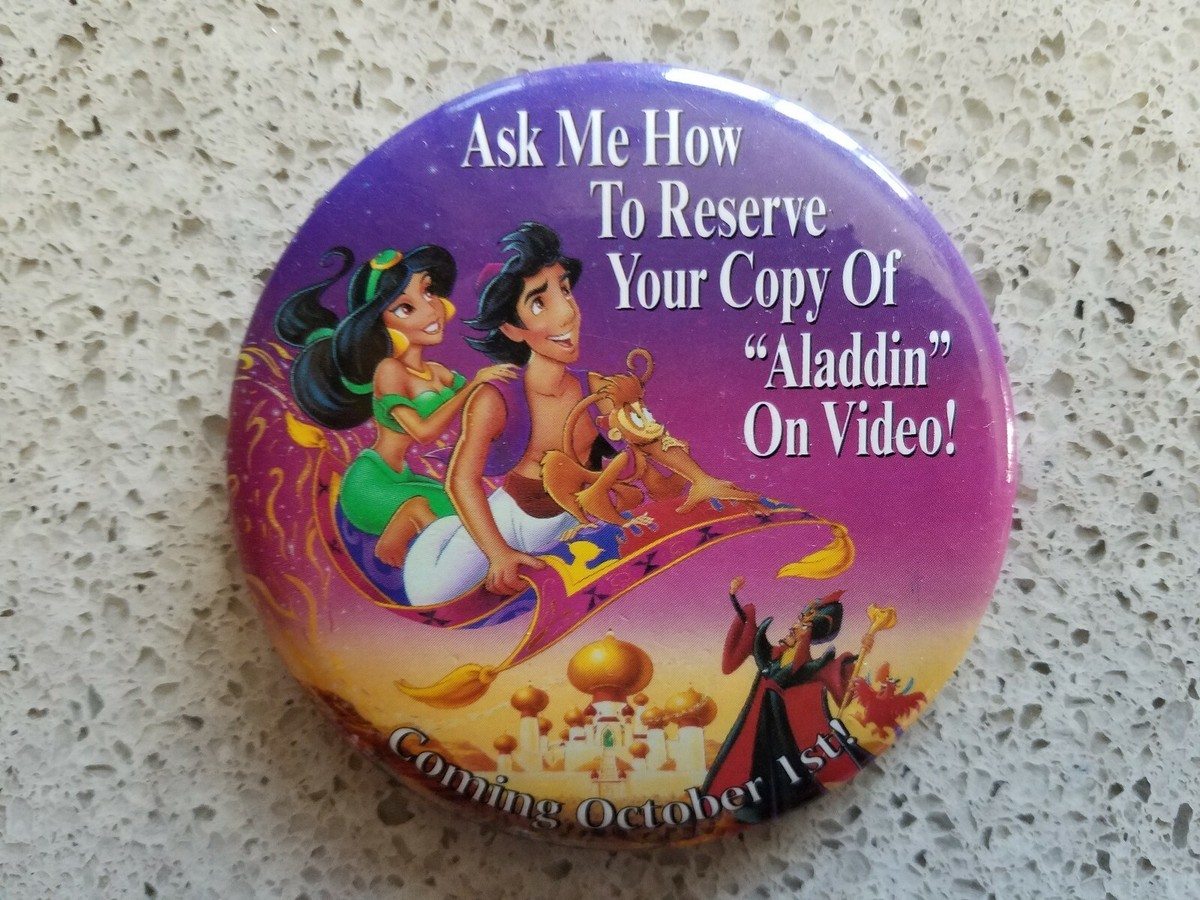 Aladdin Movie Promo Pins - 1993 And 2002 | eBay