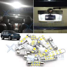 White LED Interior Map Dome Lights Package Kit for Cadillac Escalade 2007-2014