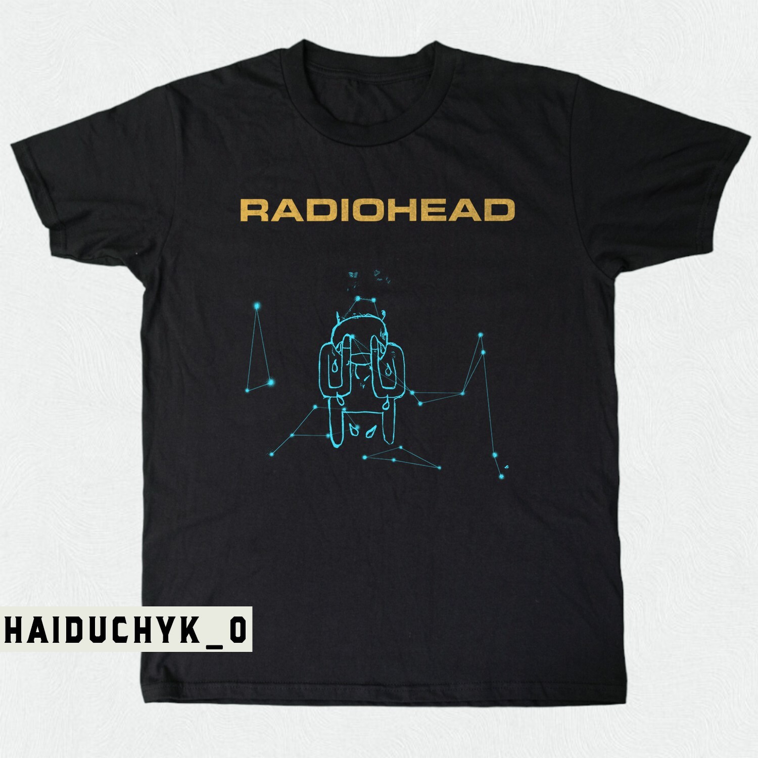 Radiohead Amnesiac Unisex Black T-shirt Size S-5XL