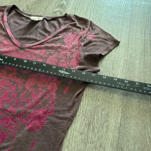 Love Rocks Floral Grunge Goth T-Shirt - Größe XL Damen Y2K 2000s - Bild 3 von 6