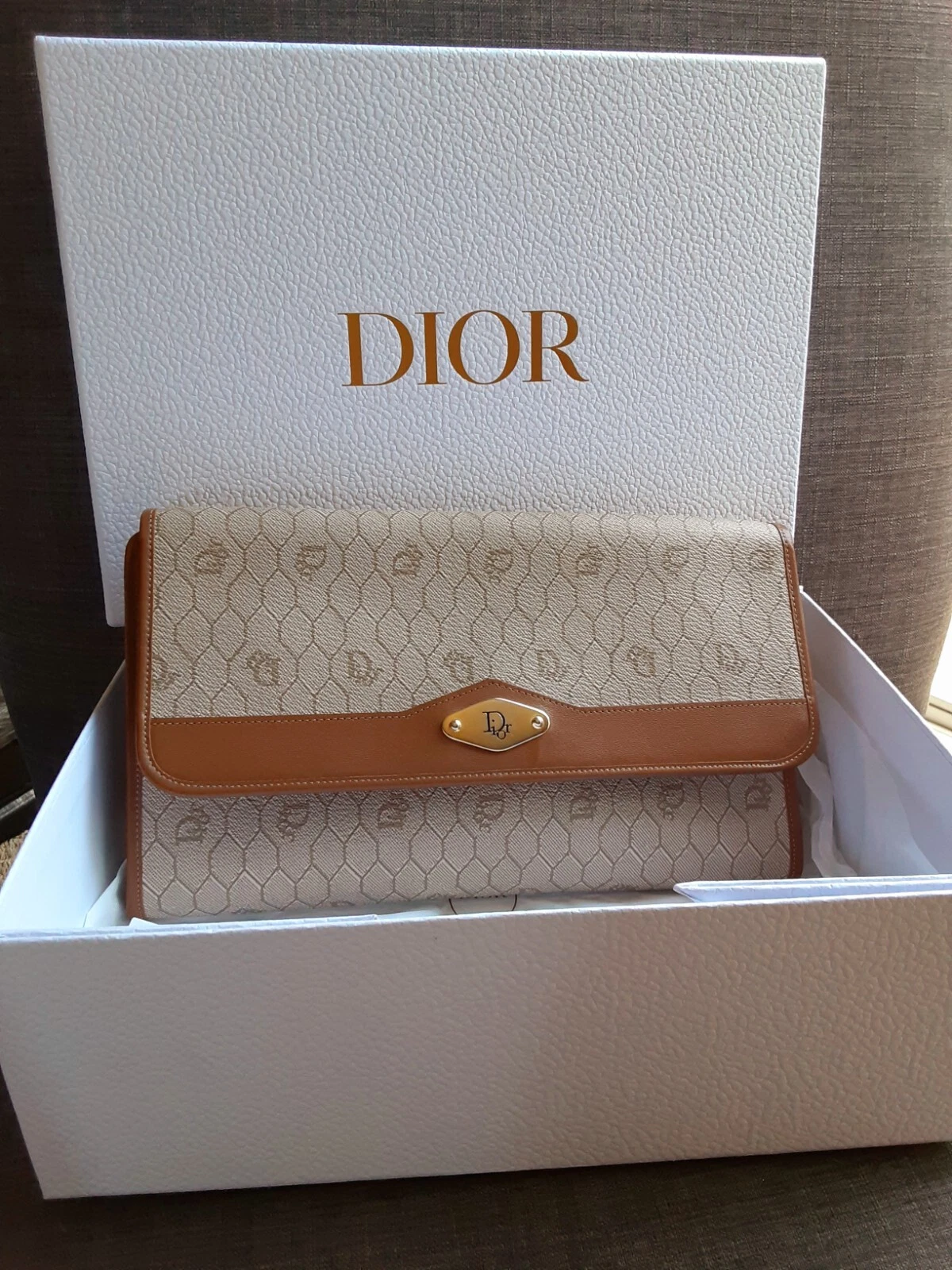 Sac à main femme Christian Dior   Sac bandoulière / pochette   Cuir nid d'abeille   Authentique