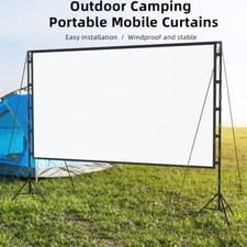 Projector Screen 100 inch Portable Projection Screen 16:9 4K HD with Stand