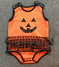 Halloween Costume Fall Harvest Pumpkin Jack-O-Lantern Body Suit Baby Wonzy