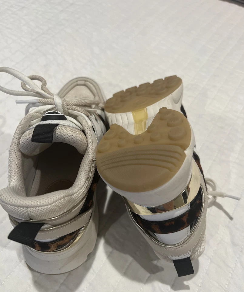 Zapatilla deportiva para mujer Michael Kors Hero Mixed Media talla 7. Leopardo crudo M nuevo en caja Foto 4 de 4