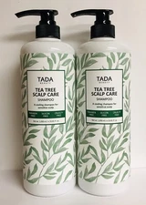 2-Pack Tada Beauty~Tea Tree Scalp Care Shampoo with Argan Oil 33.8 fl oz Each