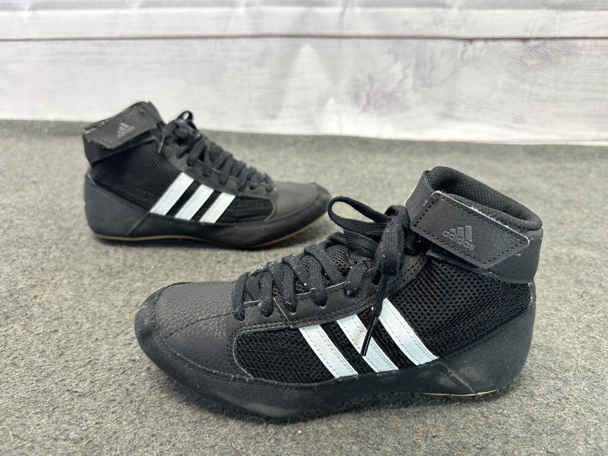 Adidas Wrestling Boxing HVC 2 SHOES Men’s Size 12. YYJ 606004 Black Adidas Wrestling HVC 2 Black/White Shoes, Athletic Apparel  main image 2