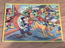 Vintage Jaymar Inlay Inlaid Jig Saw Puzzle Walt Disney Goofy's Circus USA Made