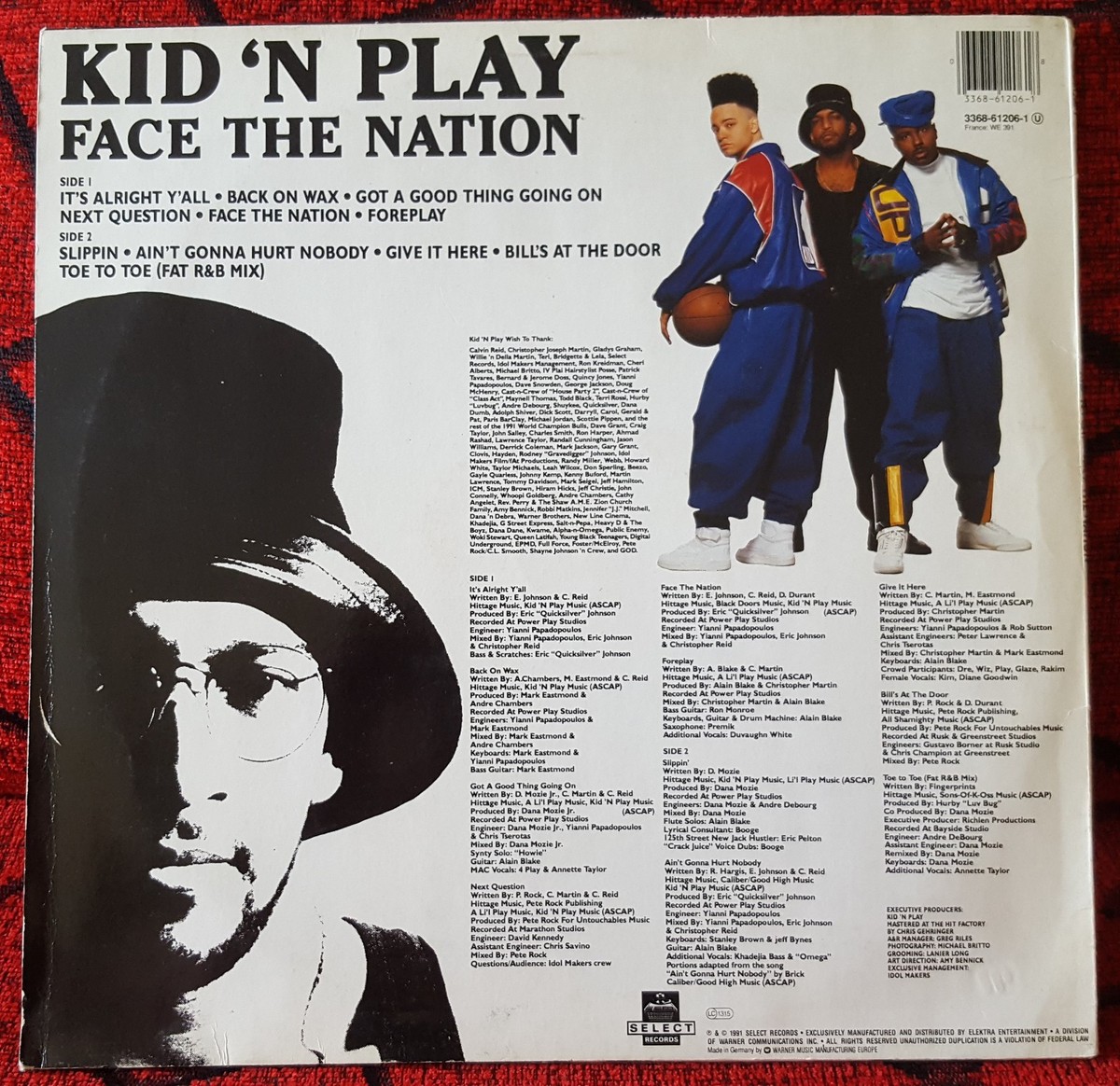 KID 'N PLAY ** Face The Nation ** ORIGINAL SCARCE 1991 Germany