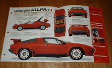 1983 Lamborghini Jalpa Spec Sheet Brochure Poster Print Photo 82 88 83