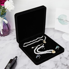 Velvet Jewelry Set Box Gift Case for Bracelet Necklace Earring Ring