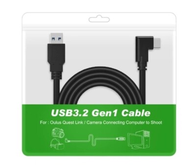 Für Quest 3 Steam VR Headset Link Kabel 5m Kabel USB-C USB3.2 Gen1Ladekabel NEU