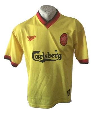 Shirt Liverpool F.C. Carlsberg Reebok Football Shirt Jersey 1997 Away Size L | eBay