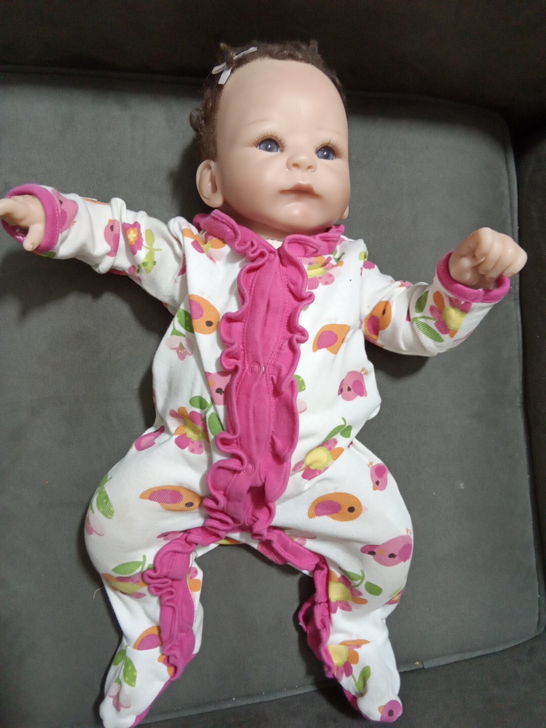 Lifelike Reborn Causcasian Silicone Baby Girl Doll Tasha Edenholm A.D.G Open Eye