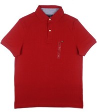 Tommy Hilfiger Polo Shirt Classic Fit M Medium Rust Red Mens for