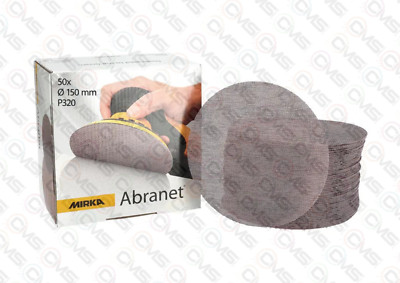 MIRKA ABRANET SCHLEIFSCHEIBEN Ø 150 MM P320 KÖRNUNG BOX 50
